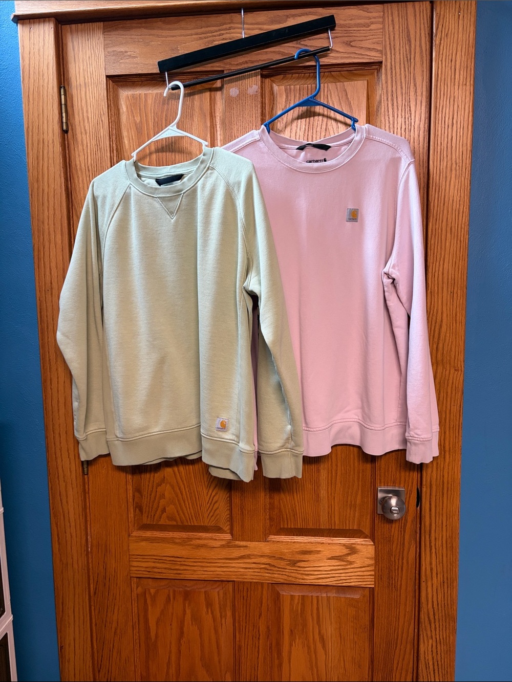 Carhartt Women’s Crewneck Sweatshirts - Mint Green & Light Pink